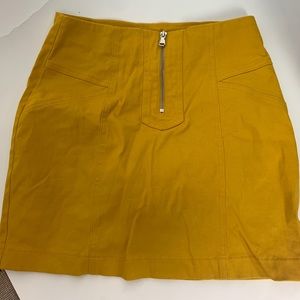 Forever 21 Yellow Mini Skirt
